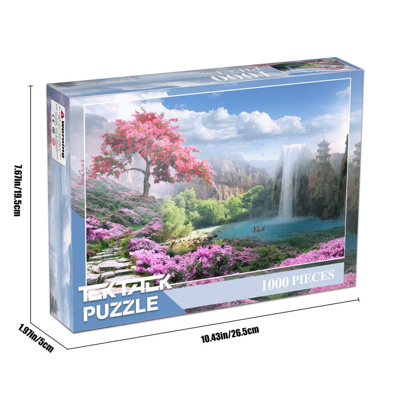 Tektalk 1000 Pieces Jigsaw Puzzles for Teens & Adults (Otherworldly Land of Peace) - Image 5